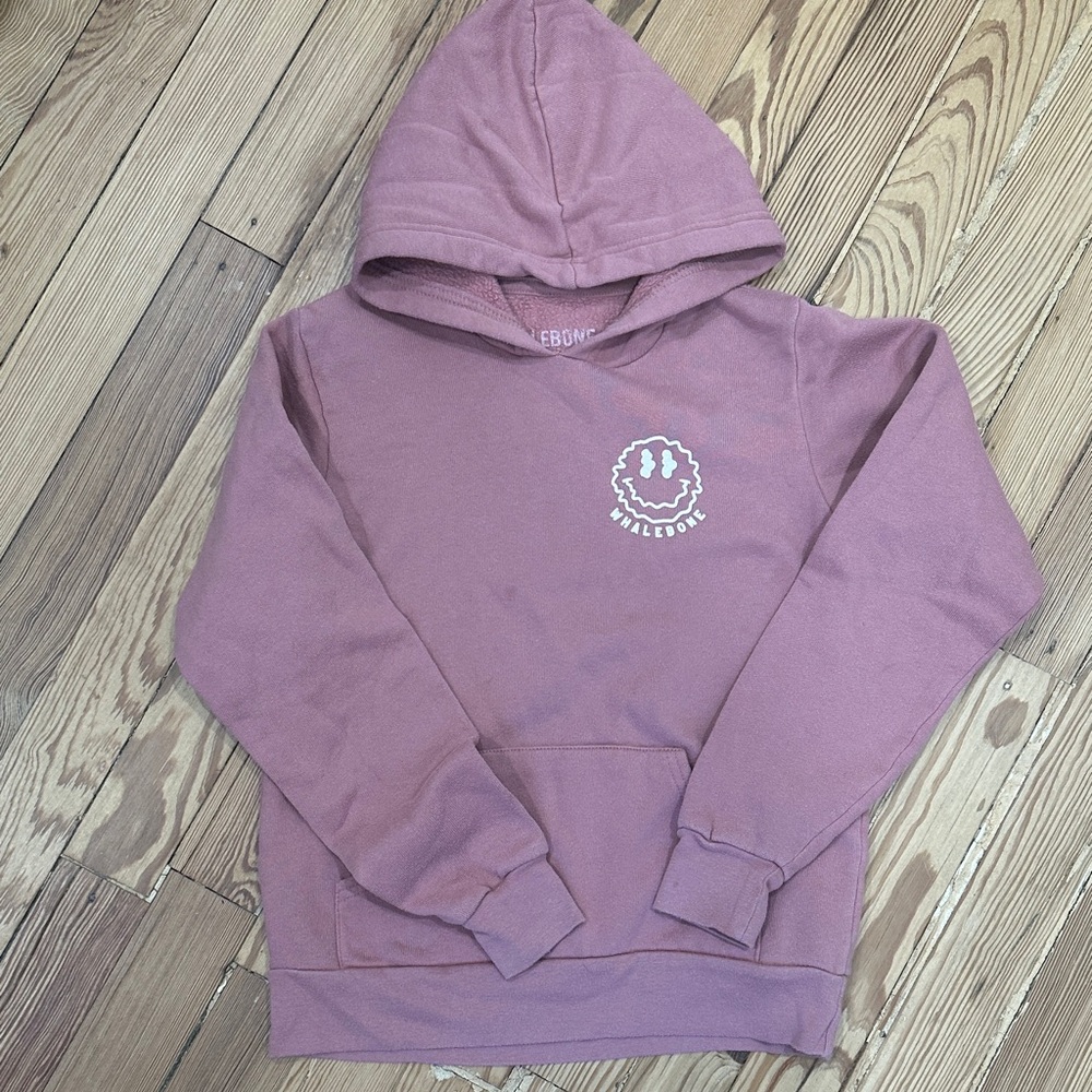 Maledone Dusty Rose Hoodie with Smiley Logo